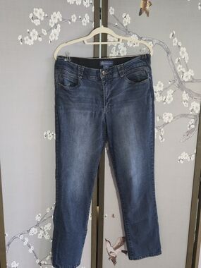 Democracy Women’s Straight Leg Jeans in Dark Wash Blue